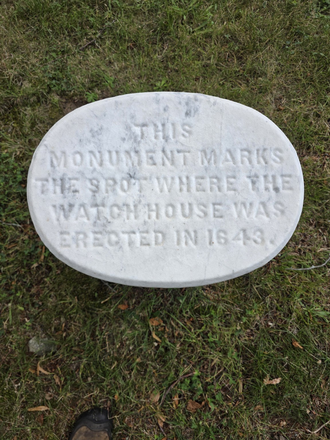 Stone marker for the 1648 watch house