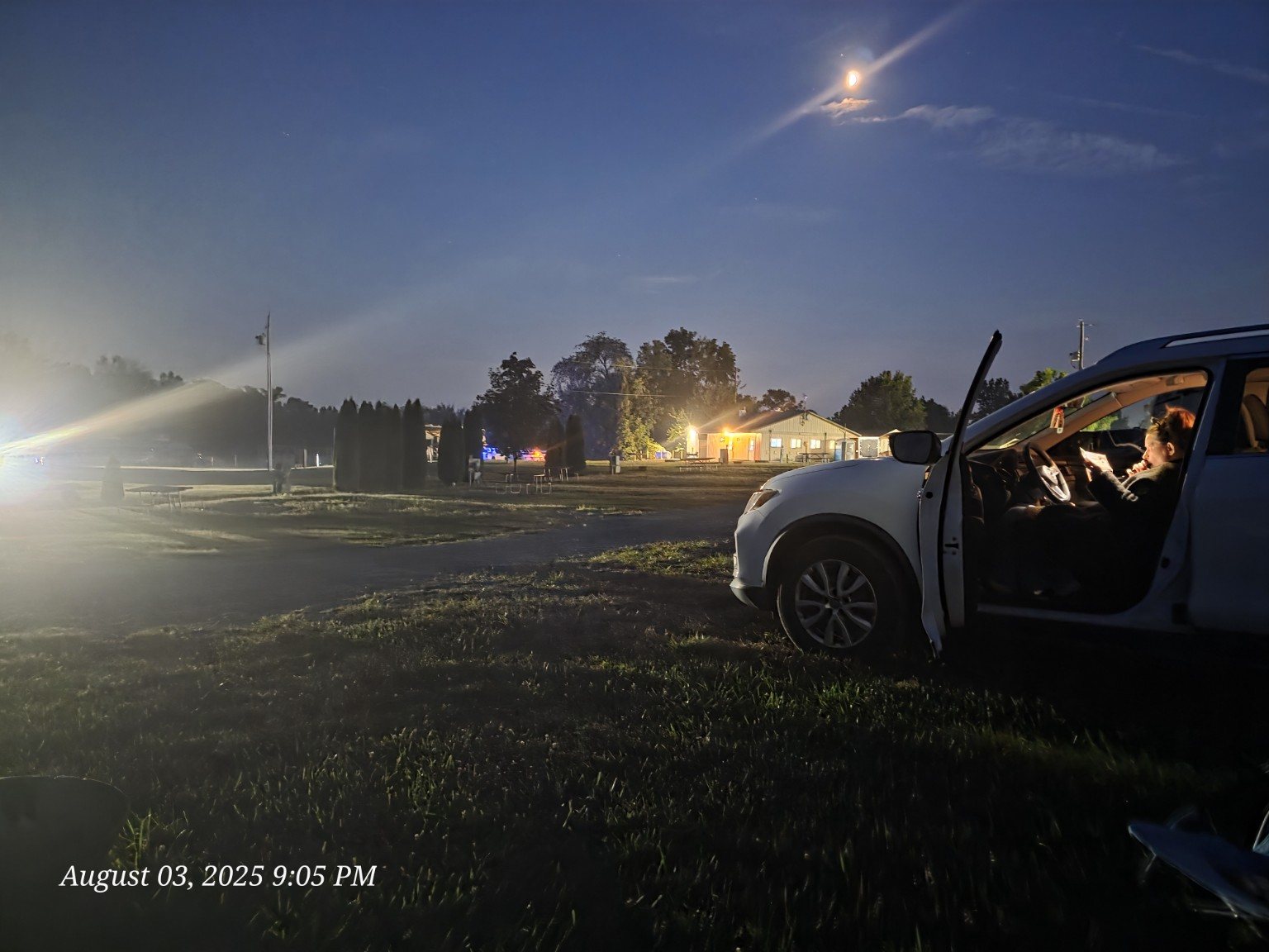 Evening at the Gettysburg campsite