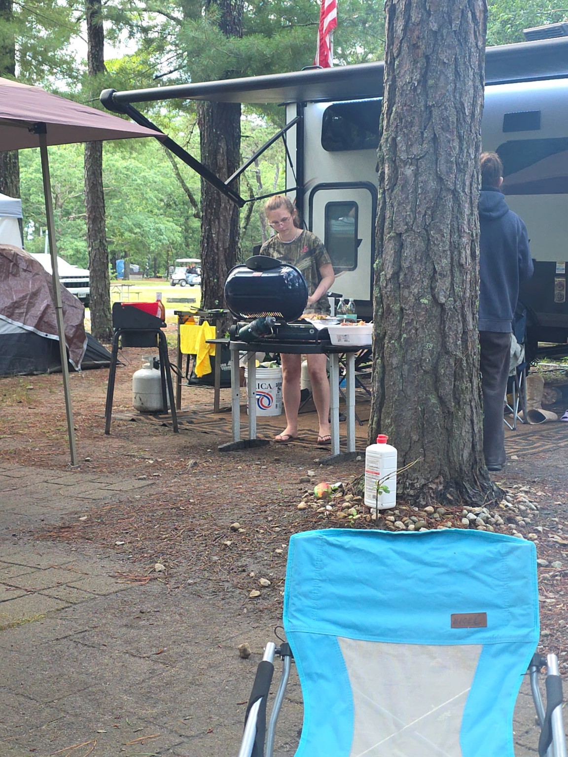 Cooking at the Trail Tater campsite