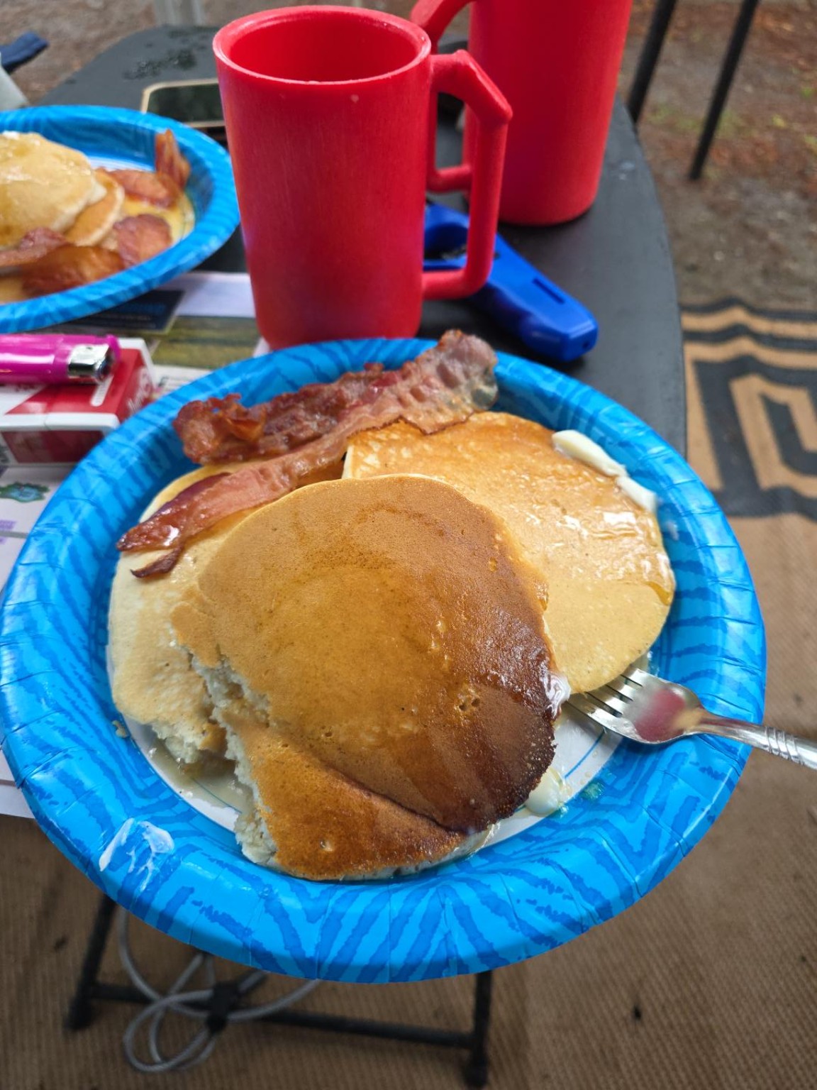 A Trail Tater campground breakfast plate
