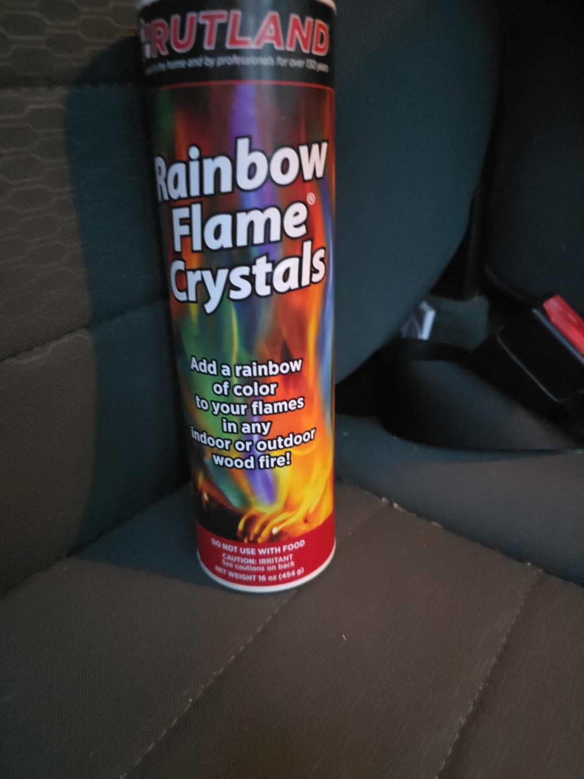 Can of Rainbow Flame Crystals