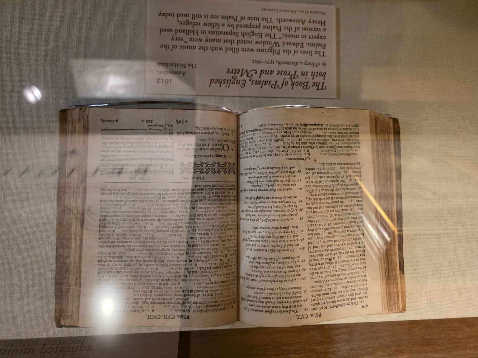 William Bradford's 1592 Geneva Bible on display at Pilgrim Hall Museum
