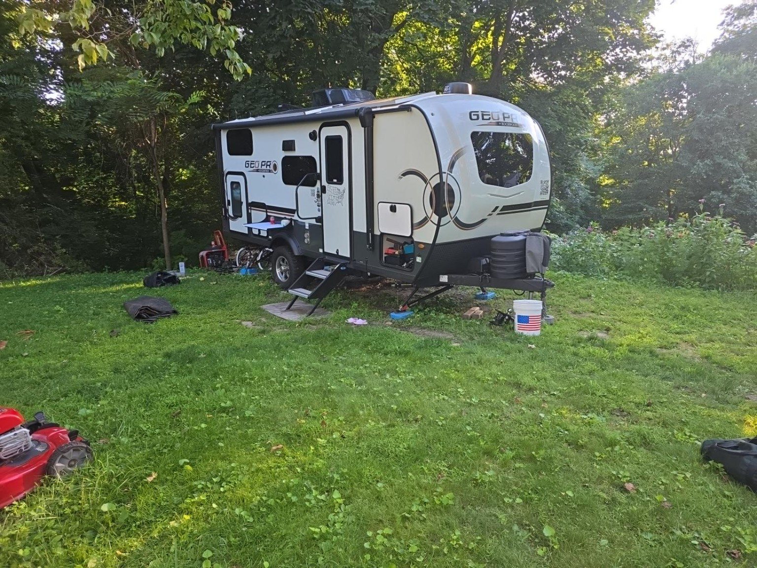 Trail Tater resting at home after the Plymouth family pilgrimage