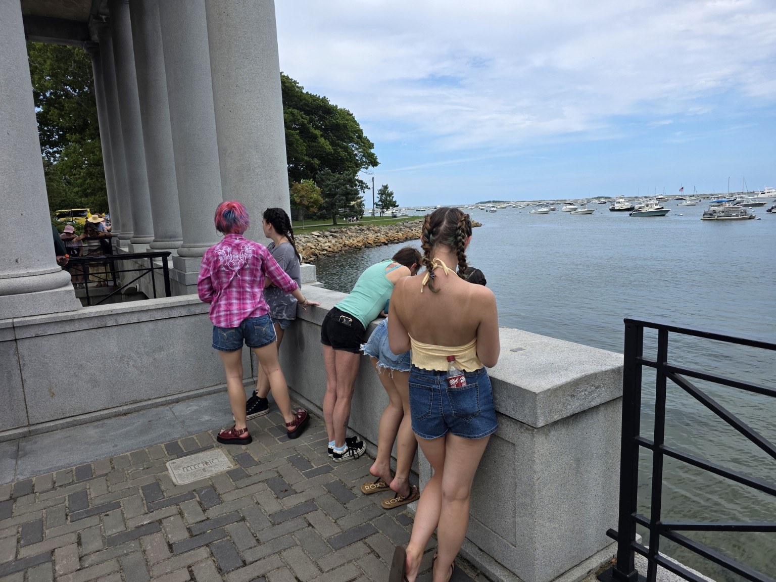 Trail Tater crew at the Plymouth Rock waterfront